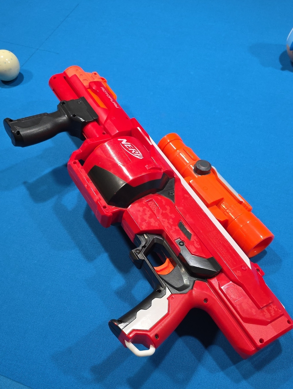 Nerf Mega Red Rotofury Blaster - High-Impact Kids Toy